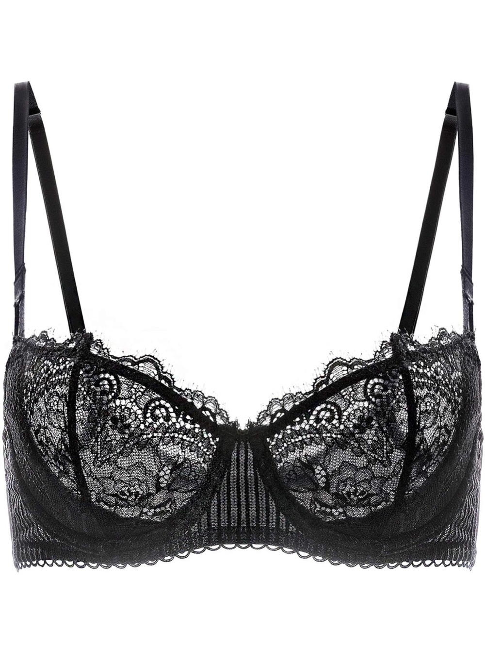 Dobreva Black Lace Underwire Bra